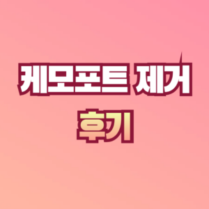 케모포트 제거