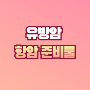 항암 준비물