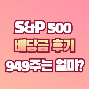 S&P500 ETF 배당금